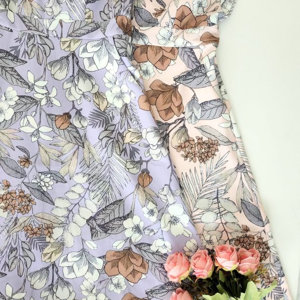 Premium Floral Suit Dress (B0330) B12
