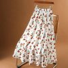 法式风玫瑰气质 Midi Skirt (036)