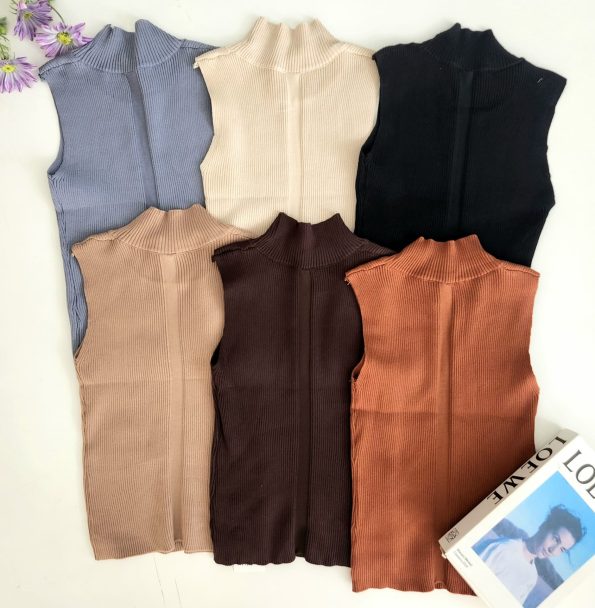 定制版韩式无袖 Knit Top (M1422)D31