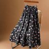 法式风玫瑰气质 Midi Skirt (036)