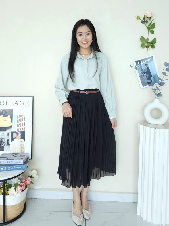 独家定制版百褶 Mesh Skirt (8896) C50