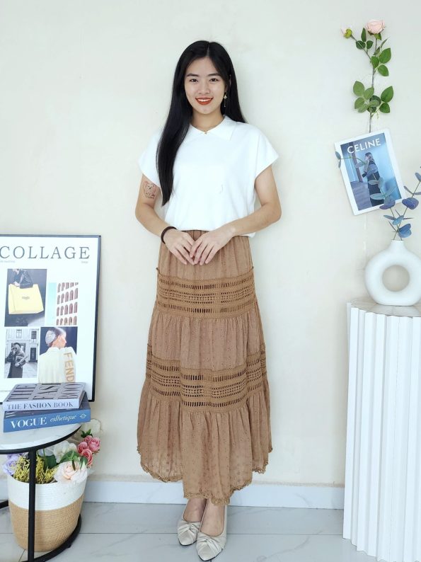升级版桐花半身裙Midi Skirt (816)D31