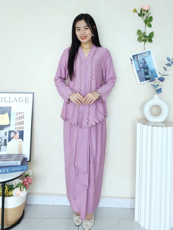 Sulam Kebaya Plain Set (New Arrivals) (2373)