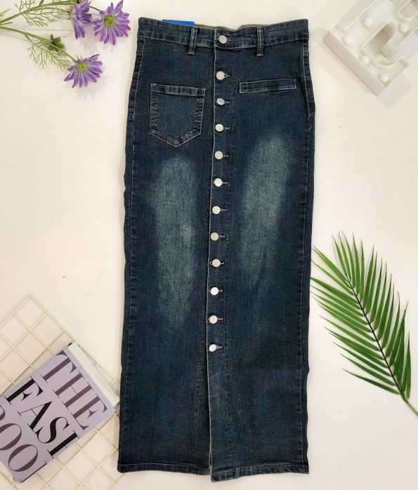 Premium Denim Skirt (9802)B38
