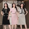 高品小香名媛假两件连身裙 (ME12664)