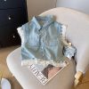 Denim 外套拼接蕾丝 (657)