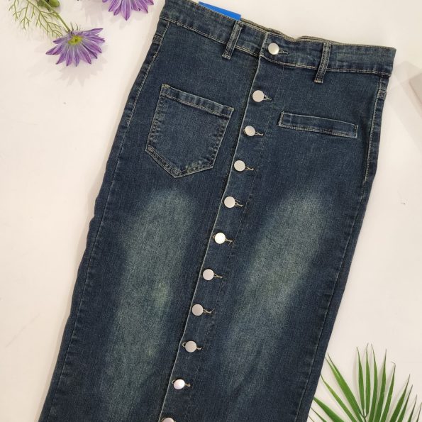 Premium Denim Skirt (9802)B38