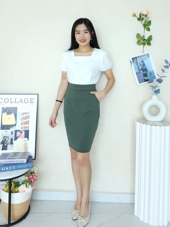 高品百搭西装 Midi Skirt (511)