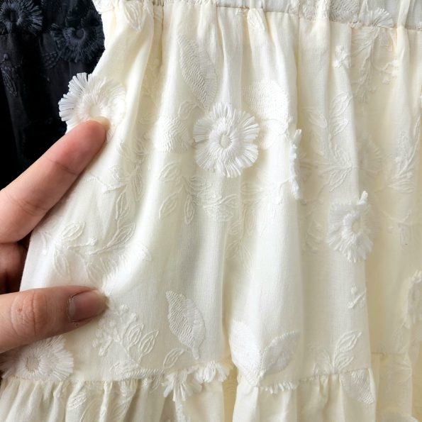 升级版3D桐花半身裙Midi Skirt (8886)
