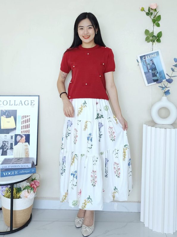 高品 Ribbon Knit Top (1746)D35