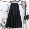 Korean Pleated Midi Skirt (1253)