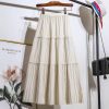 Korean Pleated Midi Skirt (1253)