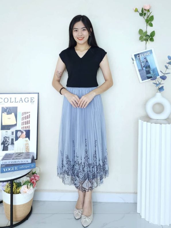 V Neck Soft Knit Top (2846)C23