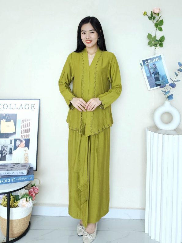 Sulam Kebaya Plain Set (New Arrivals) (2373)