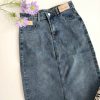 Premium Denim Midi Skirt (9813)
