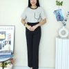 柔面口袋小香时装上衣 (3163)