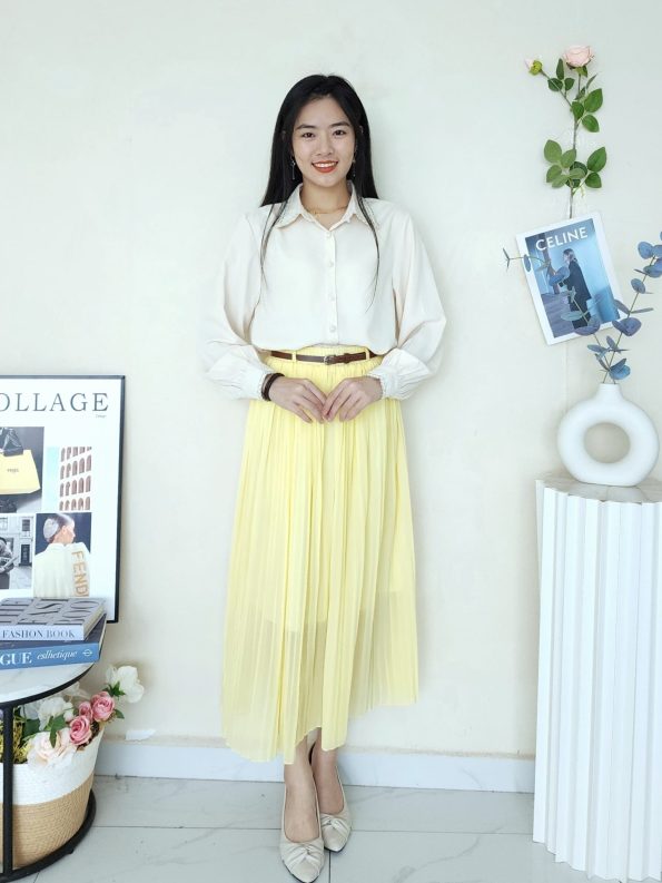 独家定制版百褶 Mesh Skirt (8896) C50