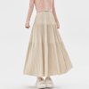Korean Pleated Midi Skirt (1253)