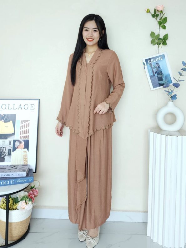 Sulam Kebaya Plain Set (New Arrivals) (2373)