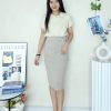 高品西装 Button Midi Skirt (521)