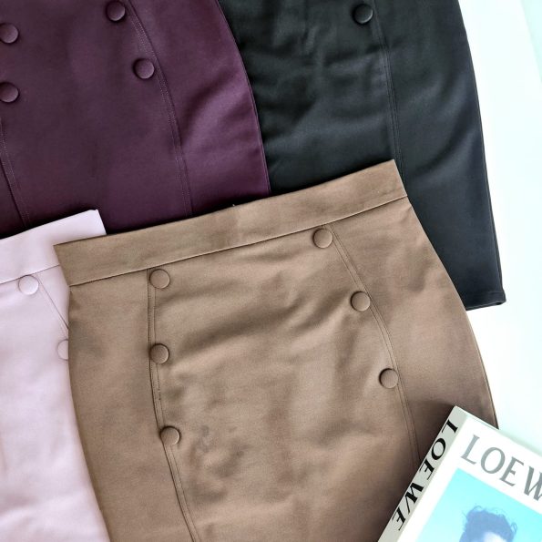 高品西装 Button Midi Skirt (521)