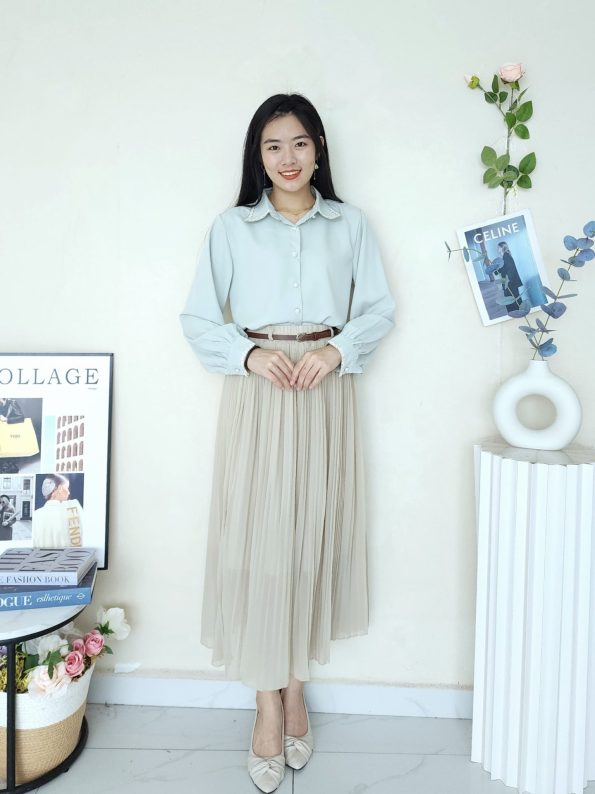 独家定制版百褶 Mesh Skirt (8896) C50