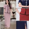 高品小香风花边连身裙 (ME12663)