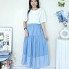 Denim Premium Midi Skirt (1065) E