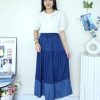 Denim Premium Midi Skirt (1065) E