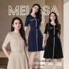 高品弹力罗马小香风连身裙 (ME12683)