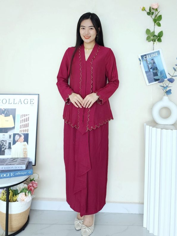 Sulam Kebaya Plain Set (New Arrivals) (2373)