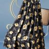 Premium Floral Midi Skirt (310）B24