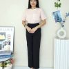 柔面口袋小香时装上衣 (3163)