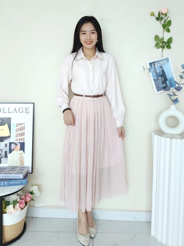 独家定制版百褶 Mesh Skirt (8896) C50