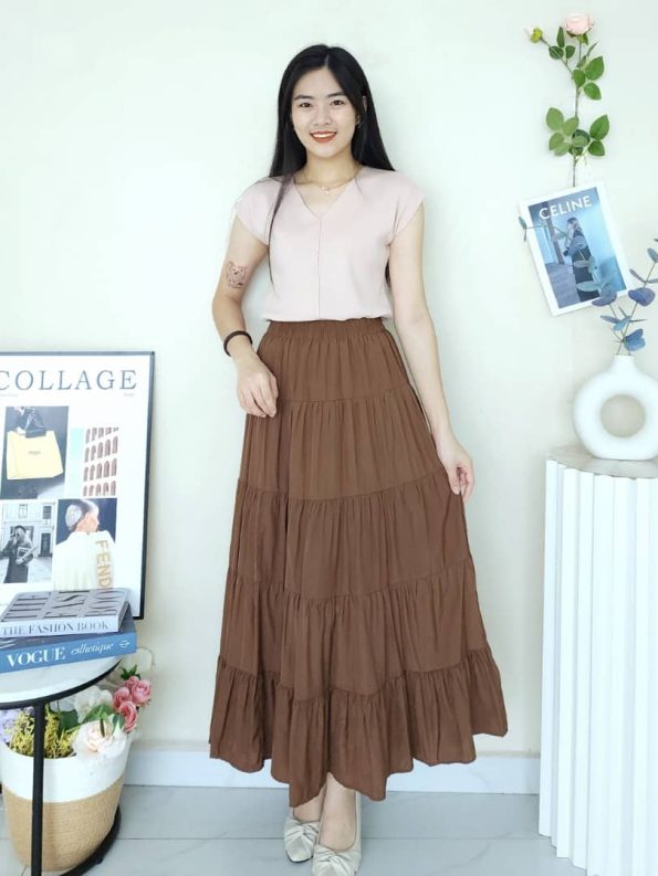 V Neck Soft Knit Top (2846)C23