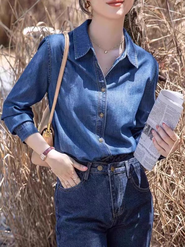 高品Denim Top (B8040)
