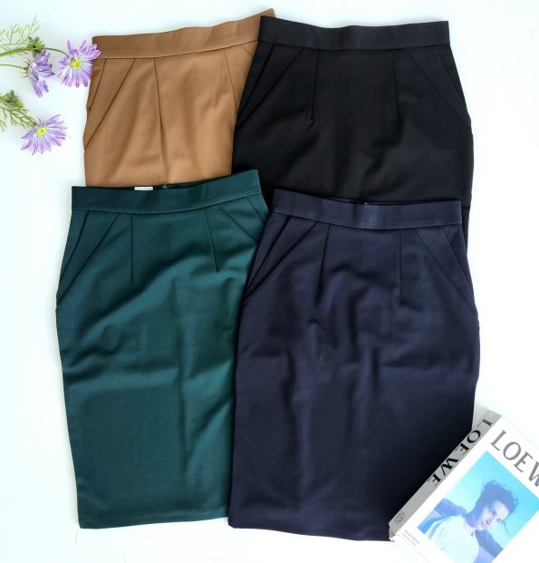 通勤西装Midi Skirt (515)