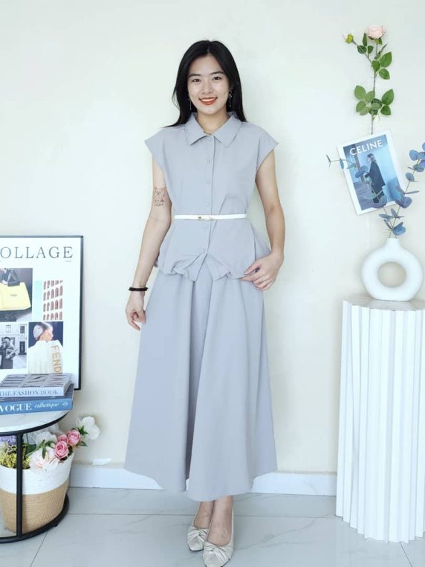 高品无缝过肩款套装 (Top+Skirt) (311) A10