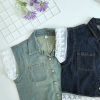 蕾丝Denim外套衫 (698)