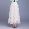 Premium Mesh Midi Skirt (1533)