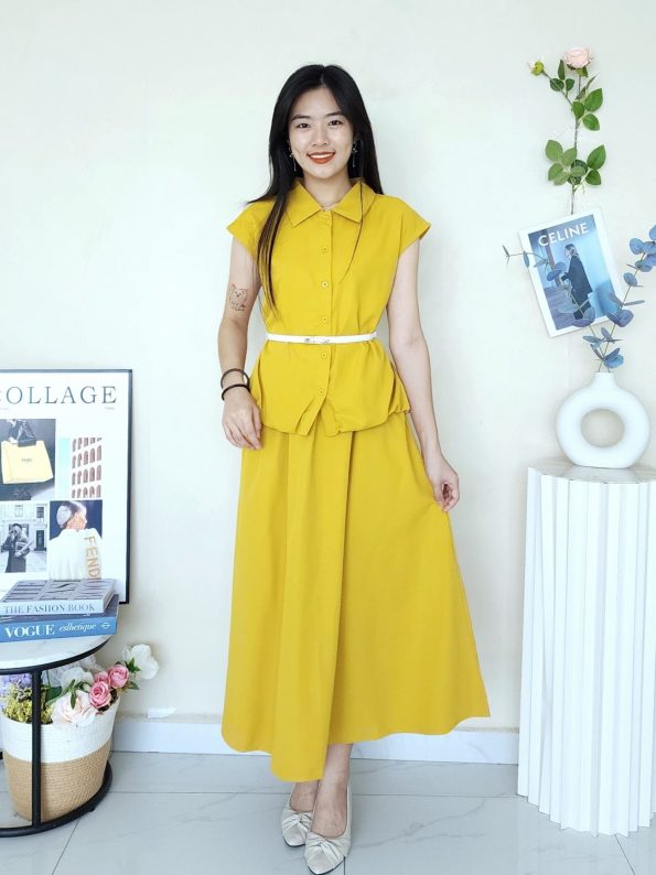 高品无缝过肩款套装 (Top+Skirt) (311) A10