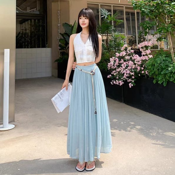 山本设计款Midi Skirt (8903)