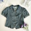 Premium Denim 收腰时装上衣 (3268)
