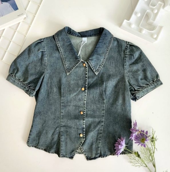 Premium Denim 收腰时装上衣 (3268)