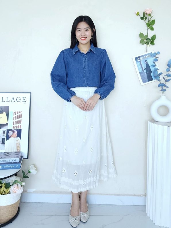 Emilie Denim Top (5807)