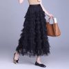 Premium Mesh Midi Skirt (1533)