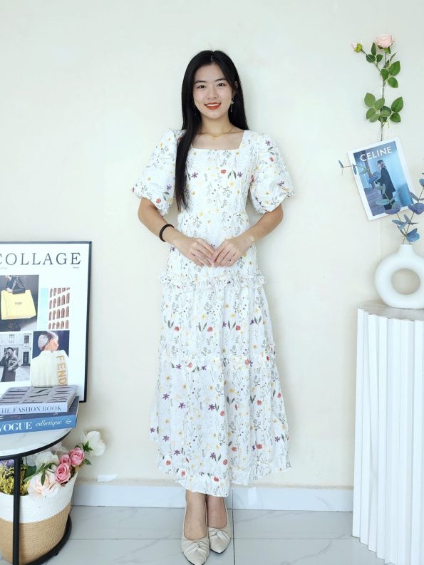 Premium Floral Dress (409) A4
