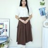 Premium Velvet Midi Skirt (9855)