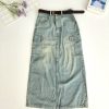 Premium Denim Skirt (8058) A8