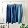 Premium Denim Midi Skirt (有双口袋) (1371)